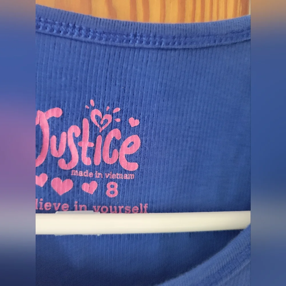 Justice Girls 8 ice cream cone tank top